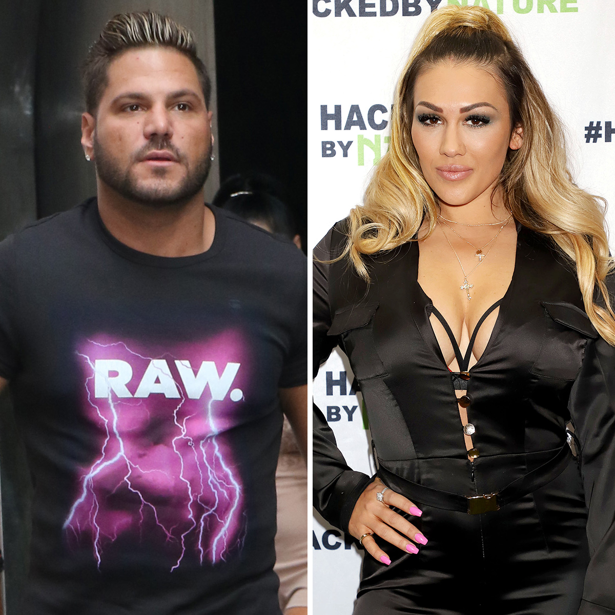 Ronnie Ortiz-Magro and Dean, his doppelganger, at a Las Vegas event
