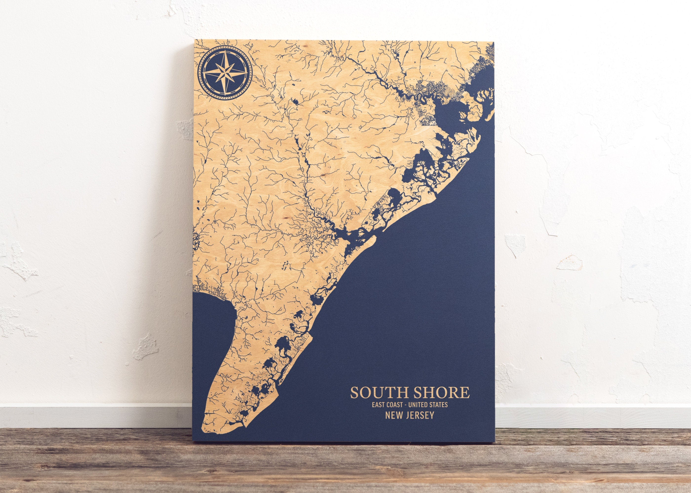 Map of Jersey Shore, New Jersey